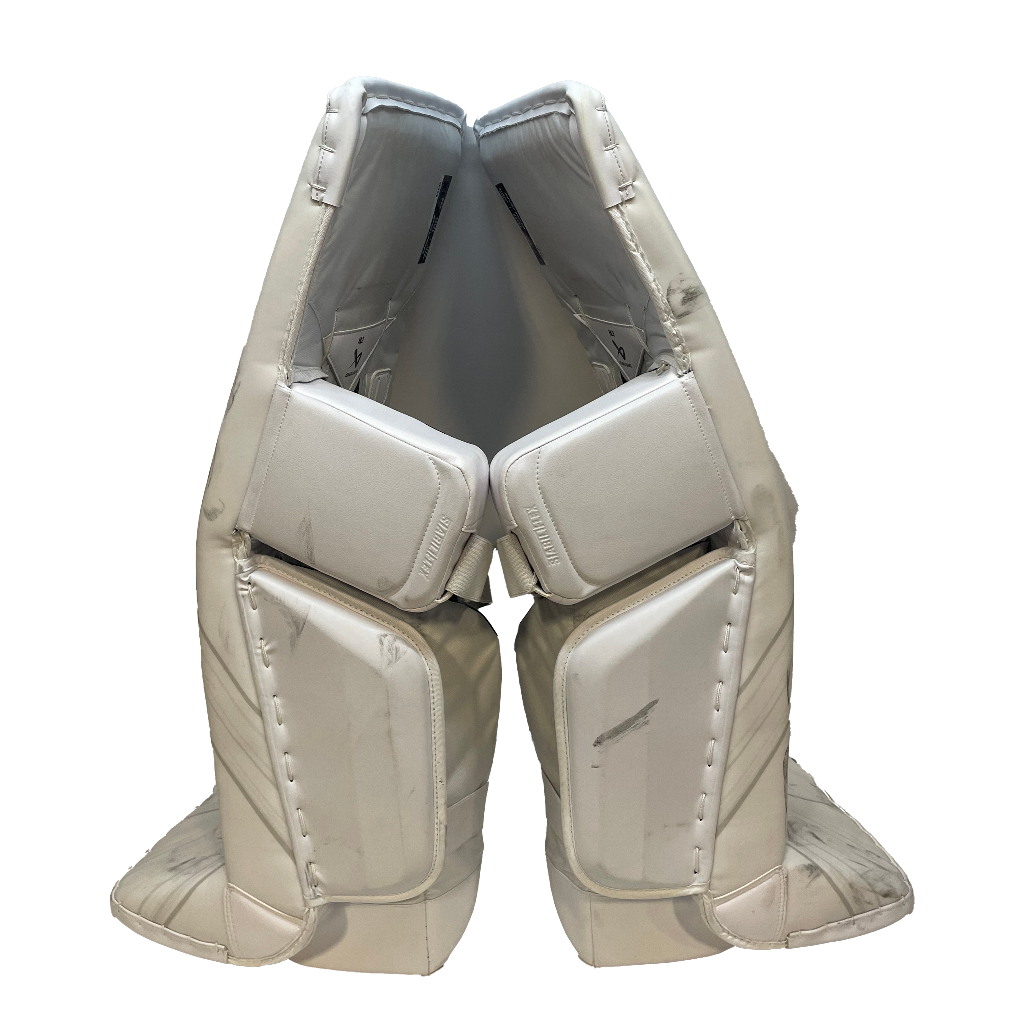 Bauer Vapor Hyperlite 2 - Ensemble de gardien de but complet Pro Stock Senior d'occasion (blanc)